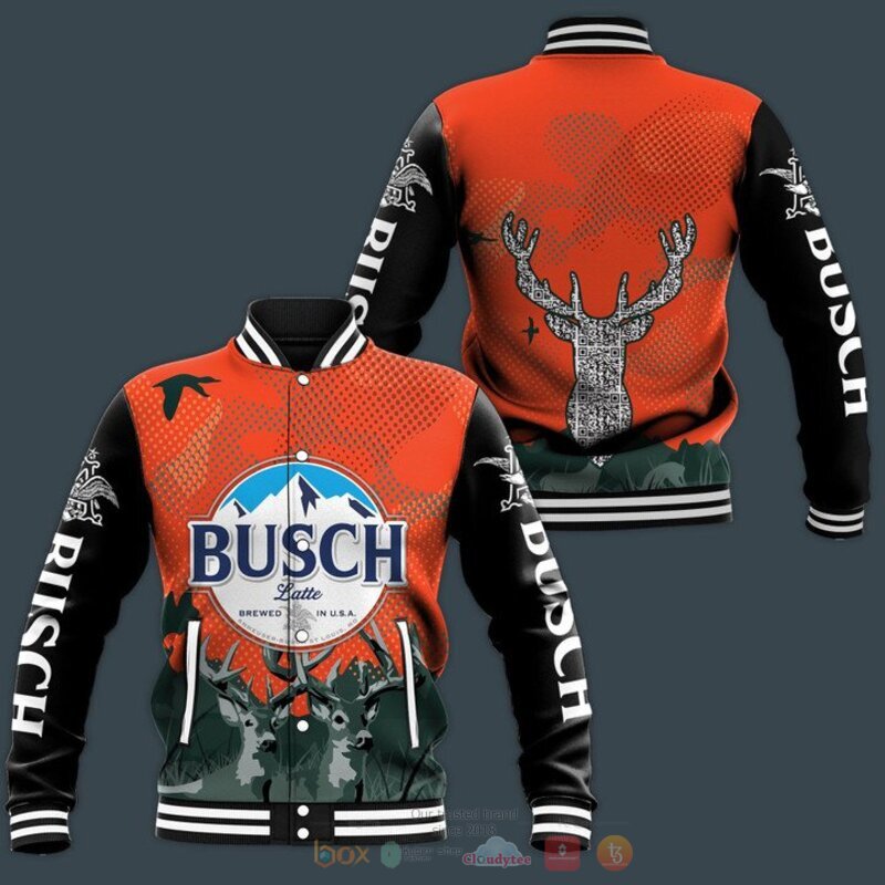 Busch latte beer Deer Deer Baseball jacket