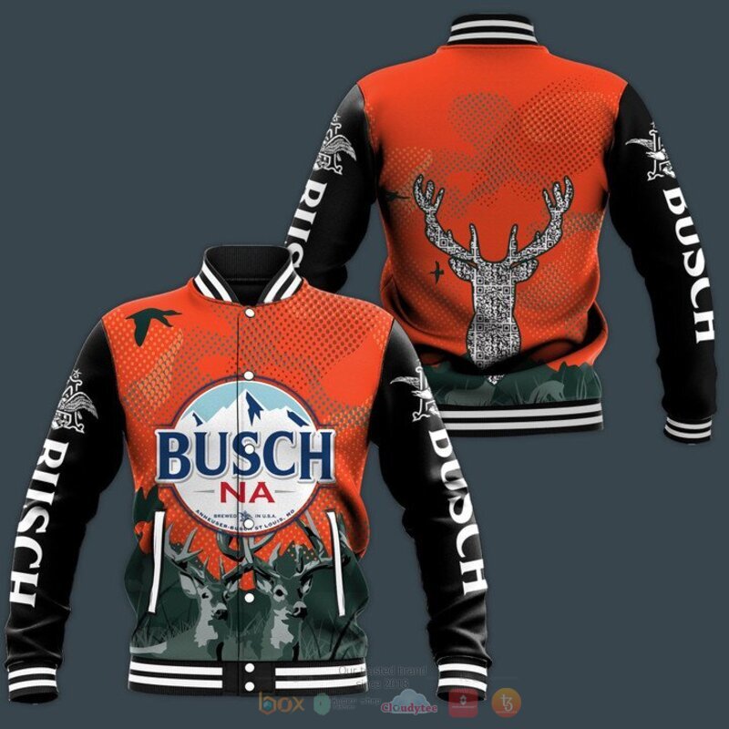 Busch na beer Deer Deer Baseball jacket
