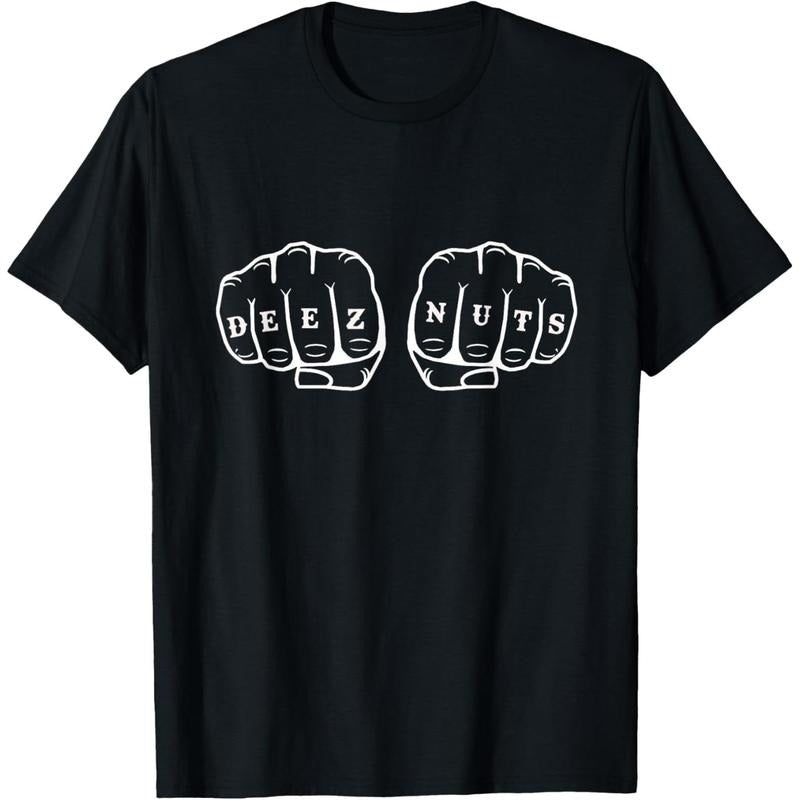 Deez Nuts Funny Knuckles Tattoo T-Shirt made in usa Hoodie, Sweatshirt | WearSparks.com