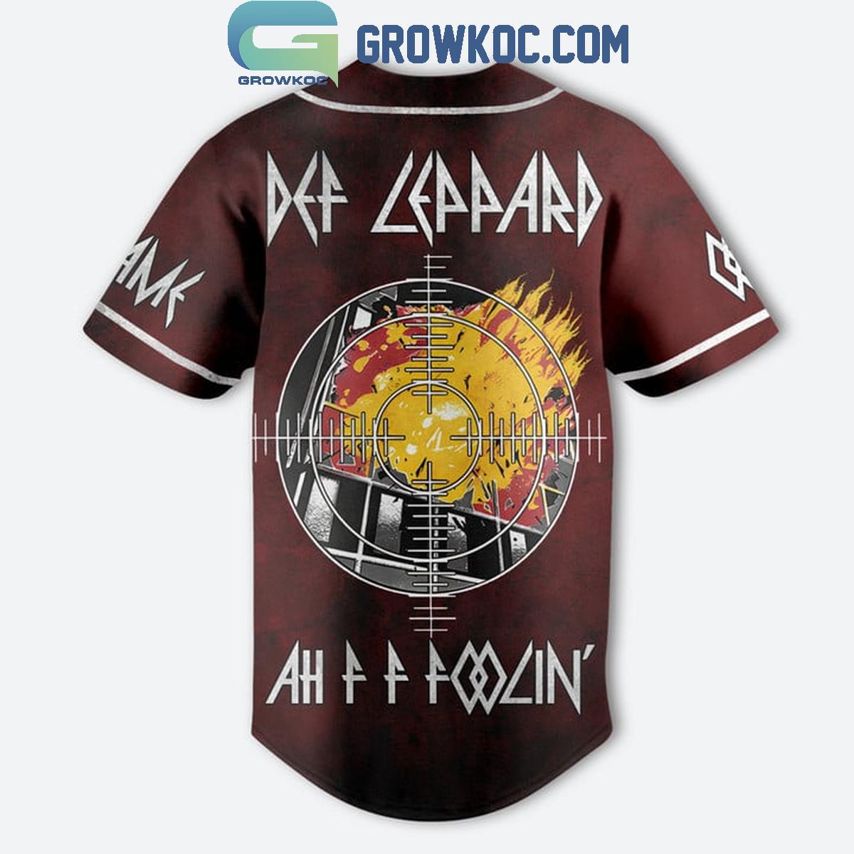 Def Leppard Ah F F Foolin’ Personalized Baseball Jersey