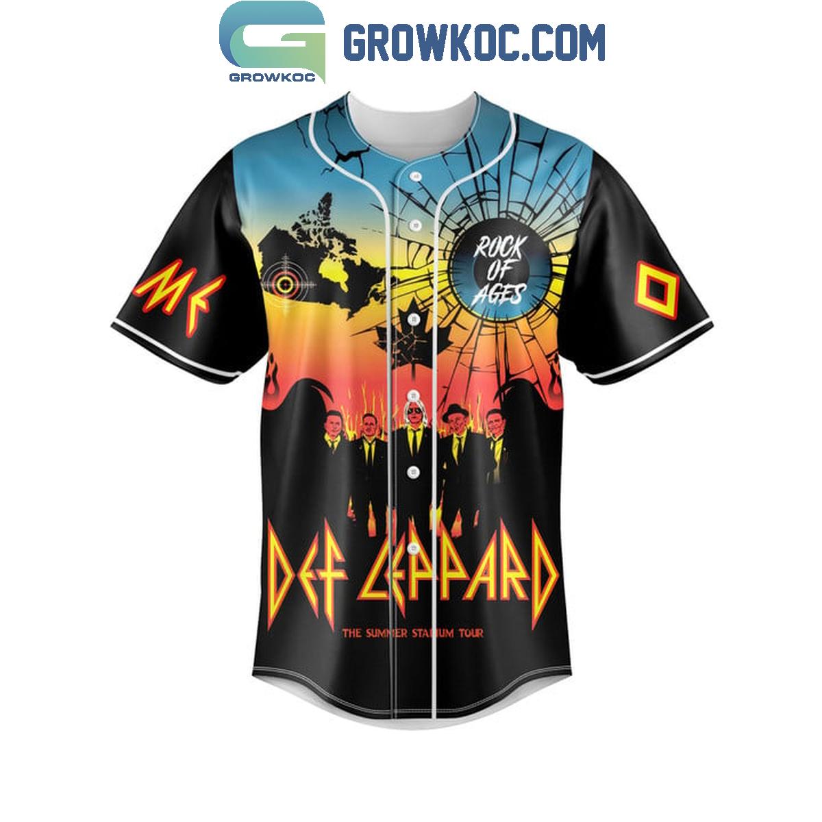 Def Leppard Summer Tour 2024 Personalized Baseball Jersey