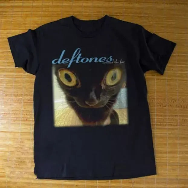 Deftones Around The Fur Funny Black Cat T-shirt Good Hoodie, Sweatshirt | WearSparks.com