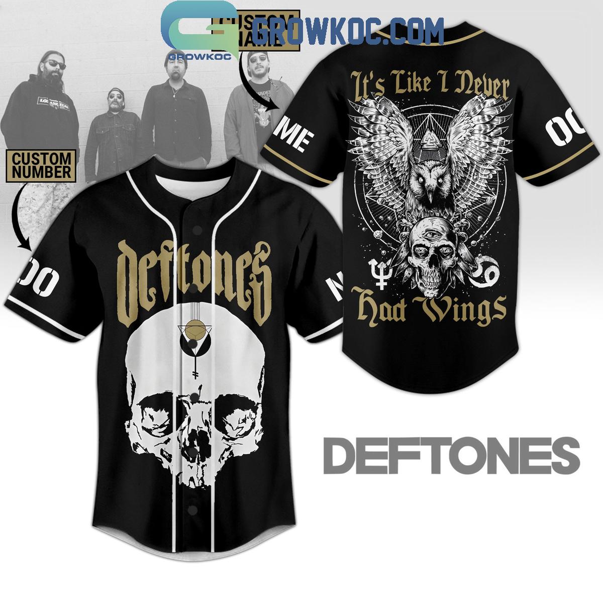 Deftones It’s Like I Never Had Wings Personalized Baseball Jersey