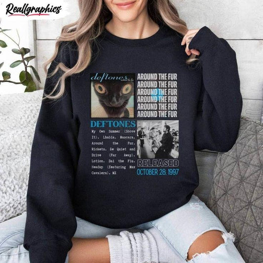 Deftones Rock Tour Sweatshirt, 90s Music Band Fan Apparel T-Shirts, Hoodie | WearSparks.com