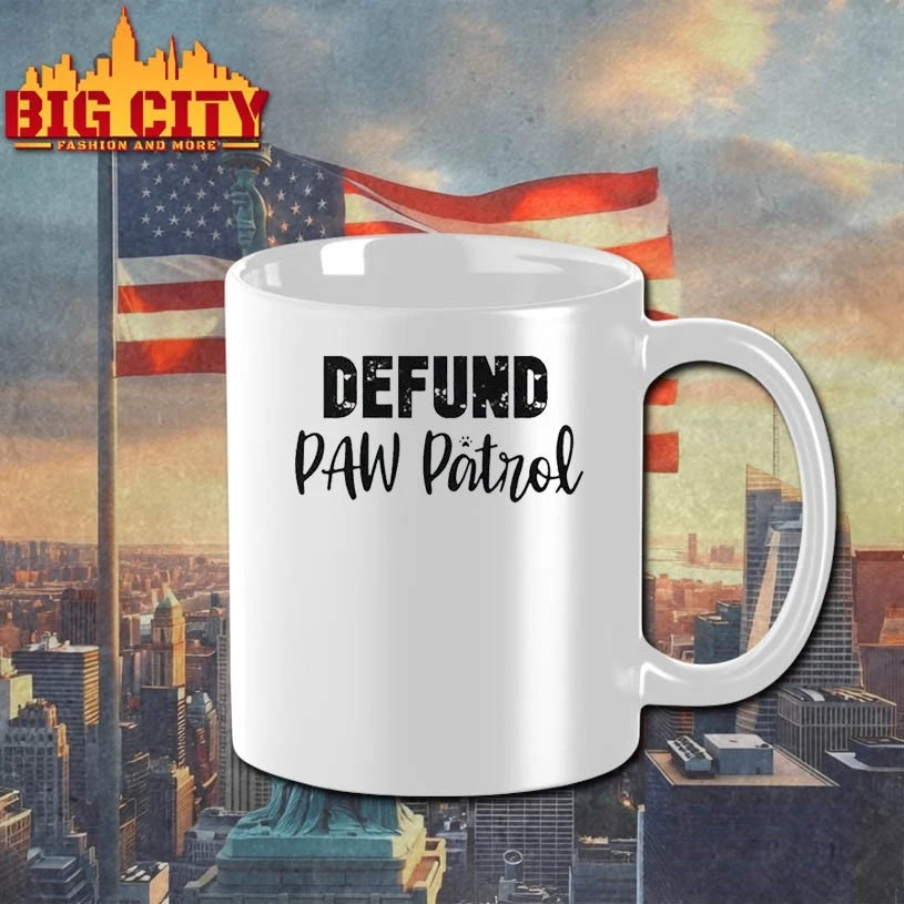 Defund Paw Patrol white shirt