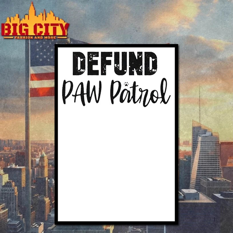Defund Paw Patrol white shirt