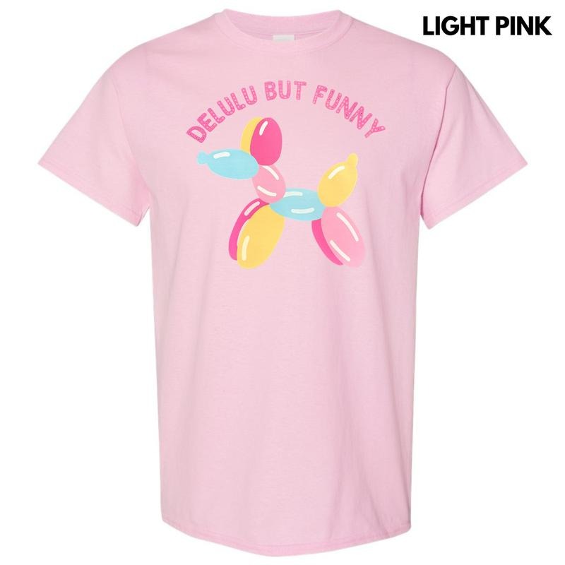 Delulu But Funny Gildan Short Sleeve T-Shirt Hoodie, Sweatshirt | WearSparks.com