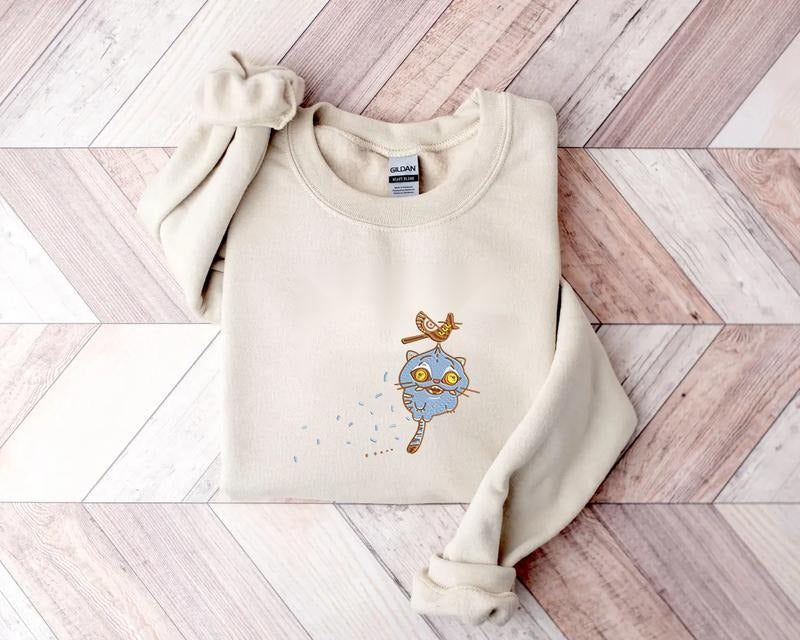 Demon Hunters Tiger Embroidered Sweatshirt, Kpop Crewneck, Music Sweatshirt, Gift For Kpop Fan T-Shirts, Hoodie
