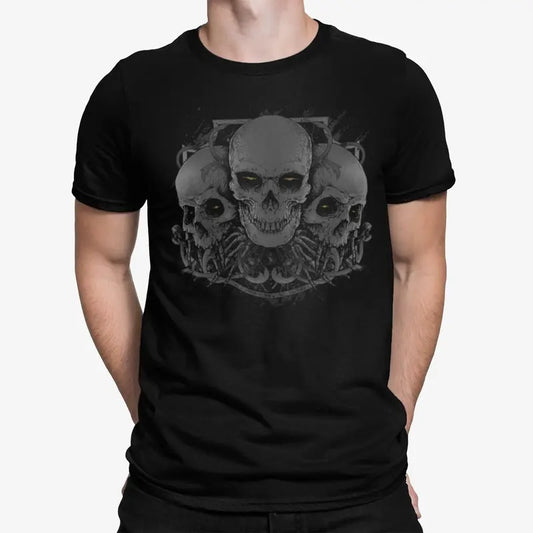Demon Skulls Mens T-shirt Gothic Rock Skull Goth Skeleton Alternative Biker  sweater and hoodie Sweatshirt | WearSparks.com