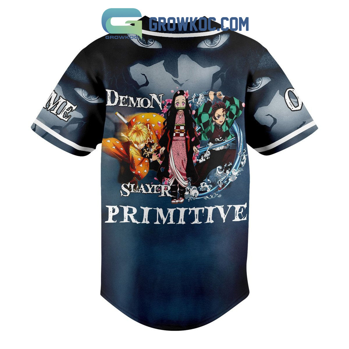 Demon Slayder Don’t Ever Give Up Personalized Baseball Jersey