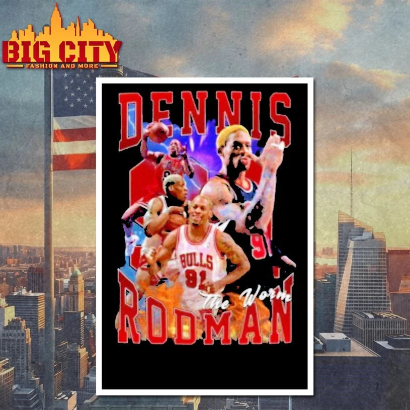 Dennis Rodman The worm graphic shirt