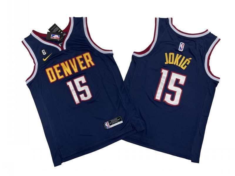 Denver Nuggets #15 Nikola Jokic Nuggets 15 # Navy Fan Edition -- Nikola . Jokic