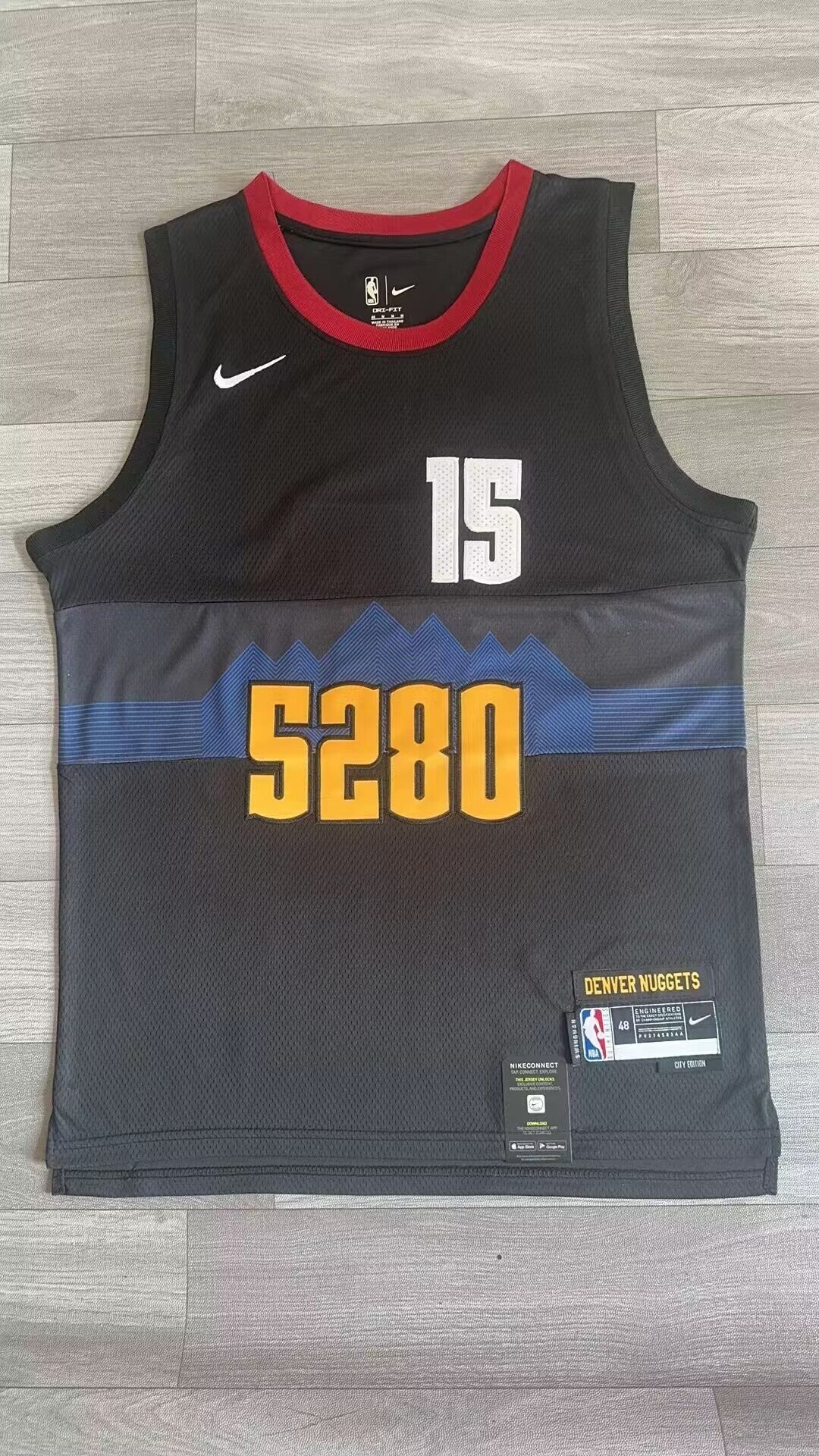 Denver Nuggets #15 Nikola Jokic Nuggets 24 City Style 2