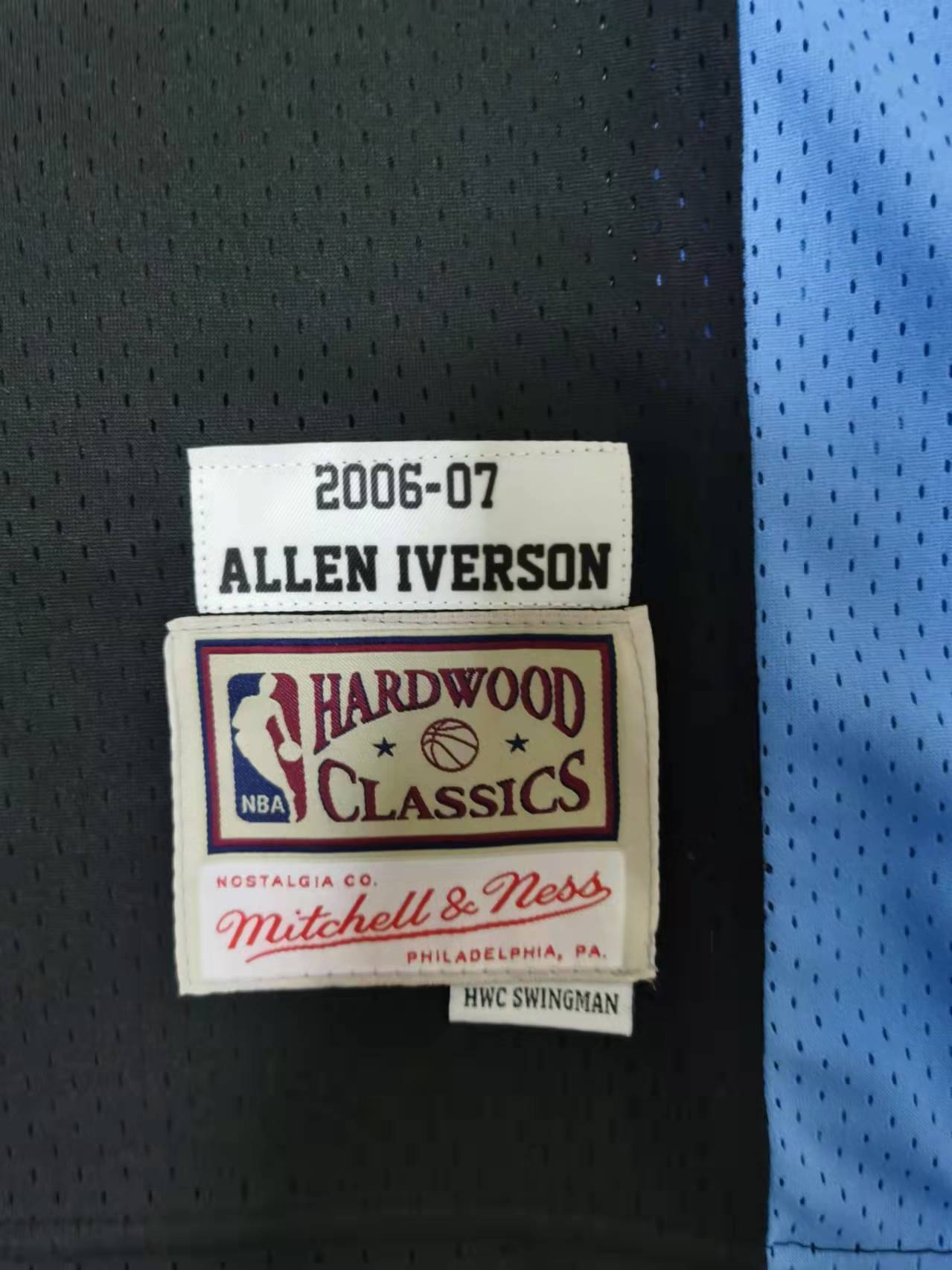 Denver Nuggets #3 Iverson throwback jersey black Style 2