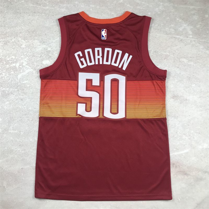 Denver Nuggets #50 Aaron Gordon Hot Press Nuggets 50 Red s-xxl Style 1