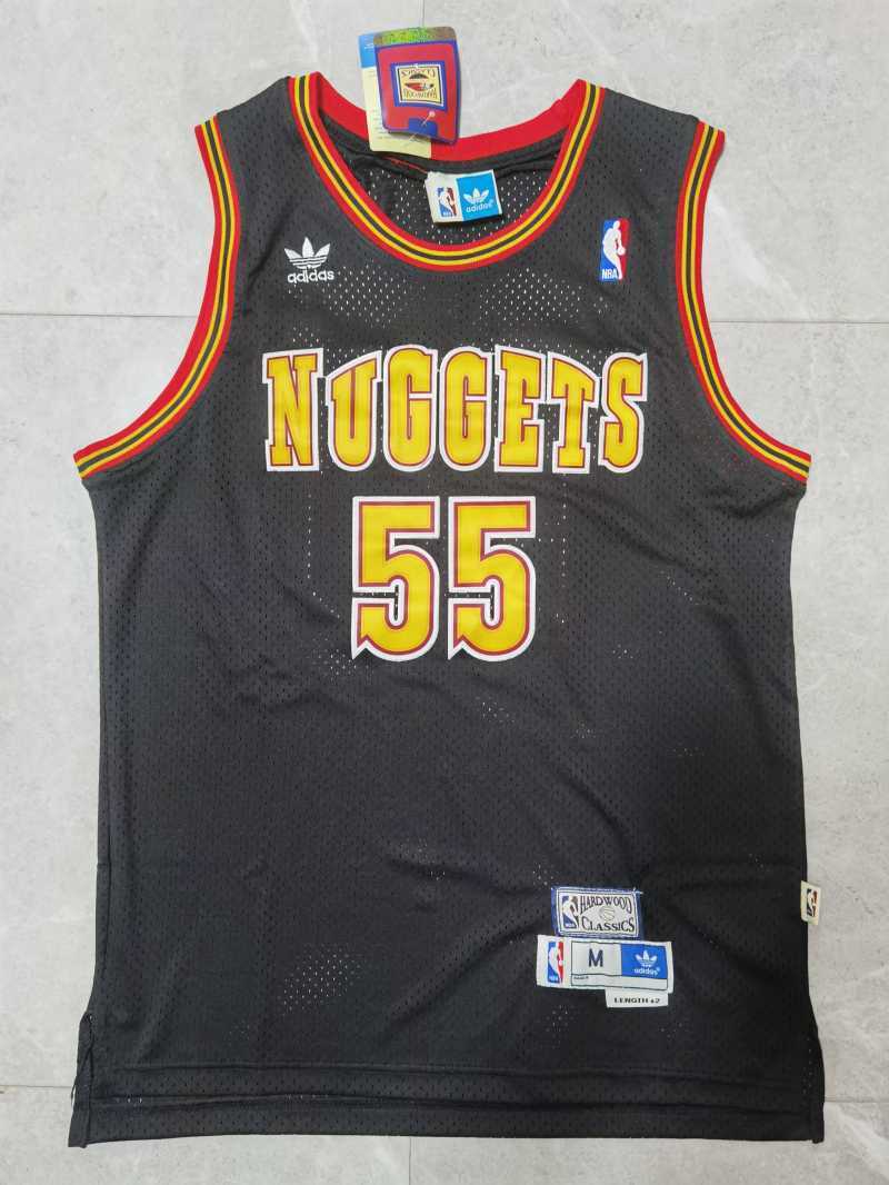 Denver Nuggets #55 Dikembe Mutombo Nuggets 55 # Navy Retro Edition Jersey Style 2
