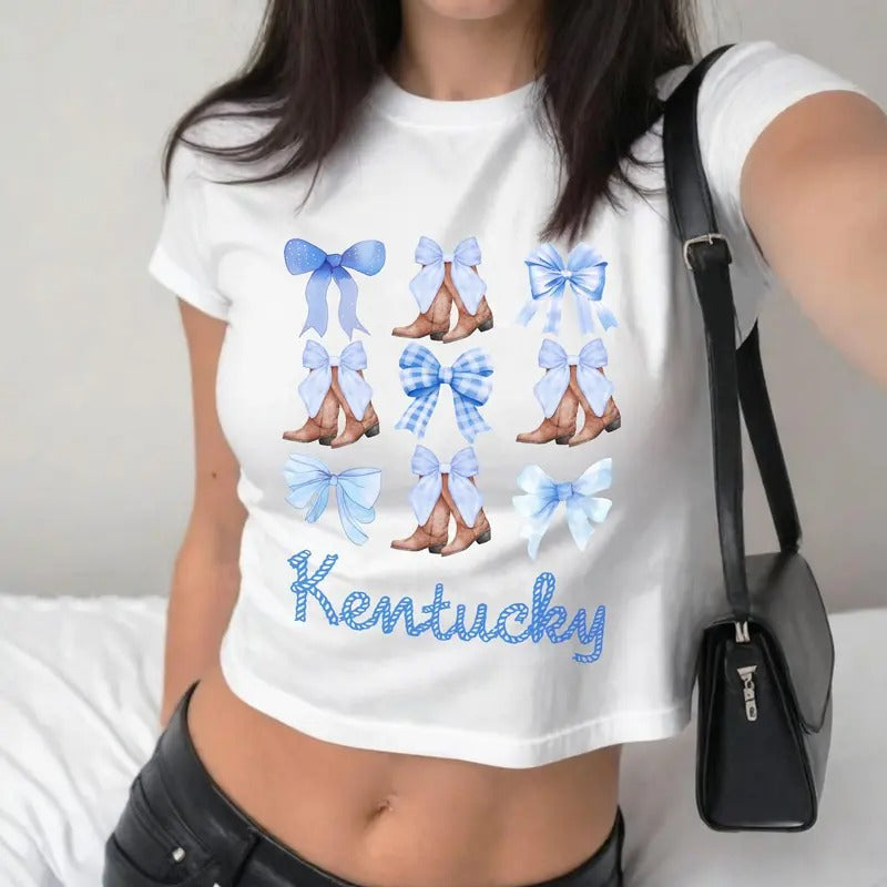 Derby Coquette Girl Baby Tee, Go Baby Go Kentucky Derby Y2K Clothing, Derby 2025 Cute Tee, Derby Vibes Shirt, Aesthetic...