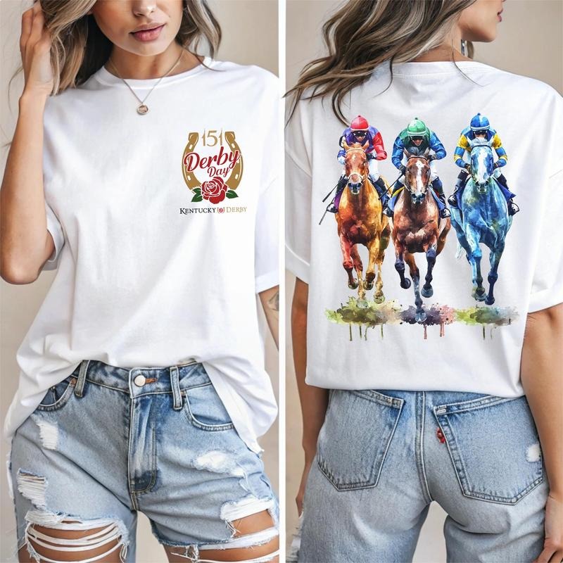 Derby Day Shirt Horse Race T-shirt Derby Weekend Sweatshirt Racing Derby Tee Derby Time Shirt Horse Derby Lover Shirt ...