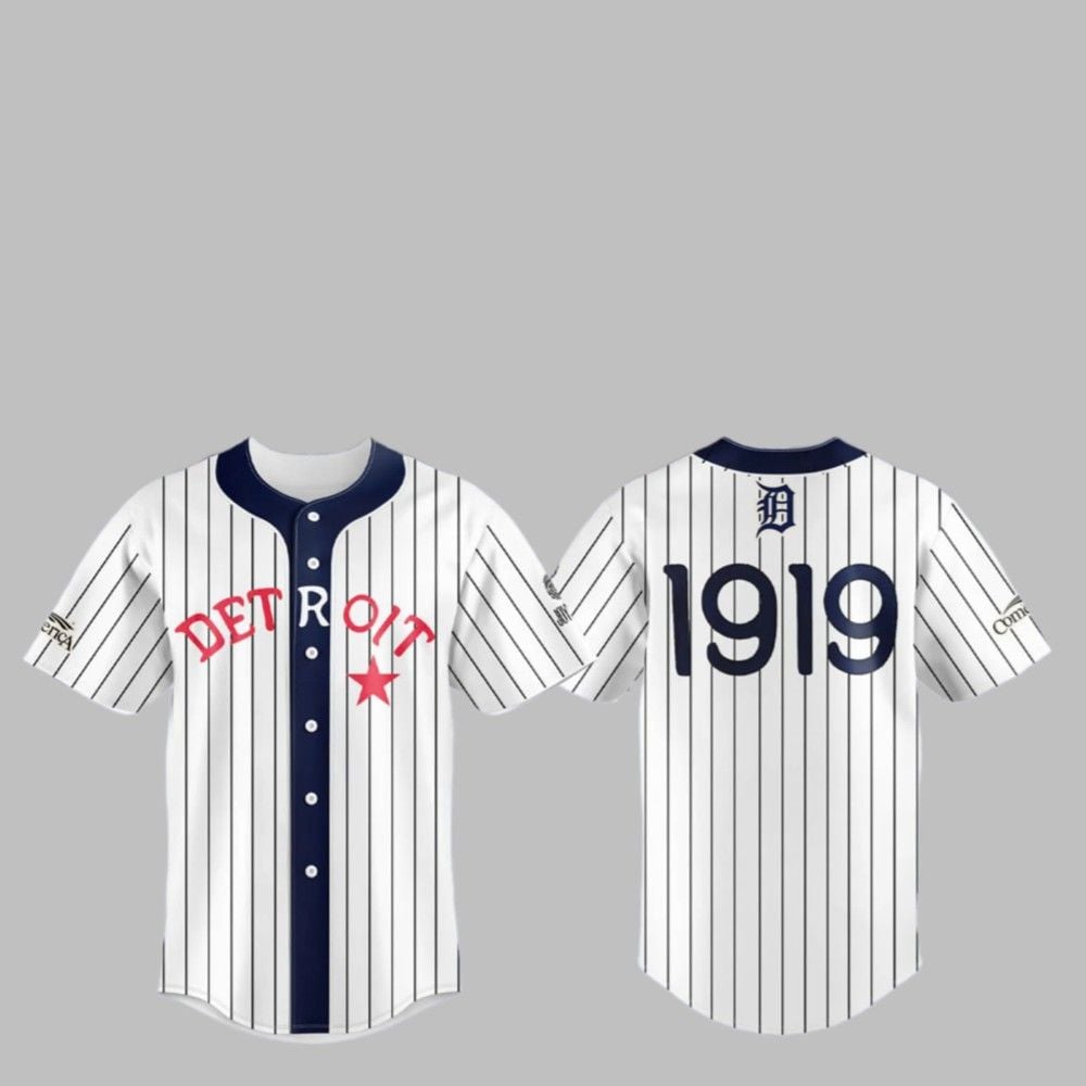 Detroit 1919 Black In Baseball Jersey - Grishko.com T-Shirts, Hoodie, Sweatshirt | WearSparks.com (Image 1)