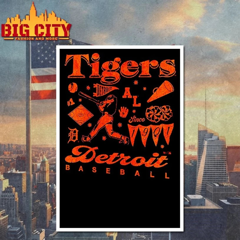 Detroit Tigers ’47 Women’s Team Collage Sydney shirt