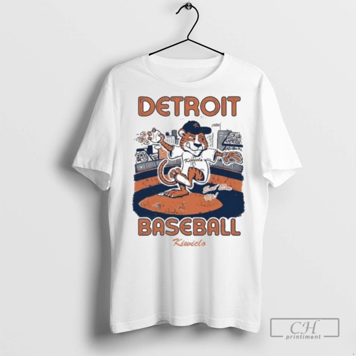 Detroit Tigers Eat Em Up Kiwiclo Mlb Mascot T Shirts