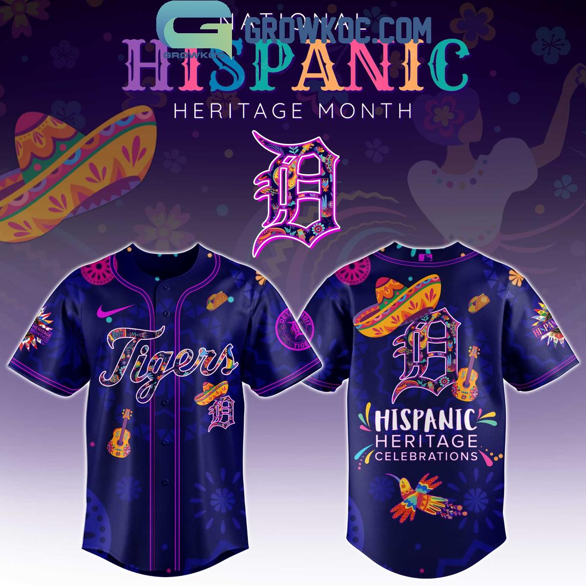 Detroit Tigers Hispanic Heritage Celebrations 2025 Baseball Jersey