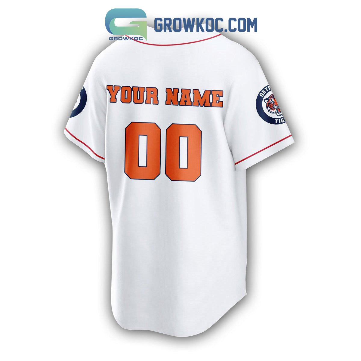 Detroit Tigers MLB Home Kit Personalized Baseball Jersey