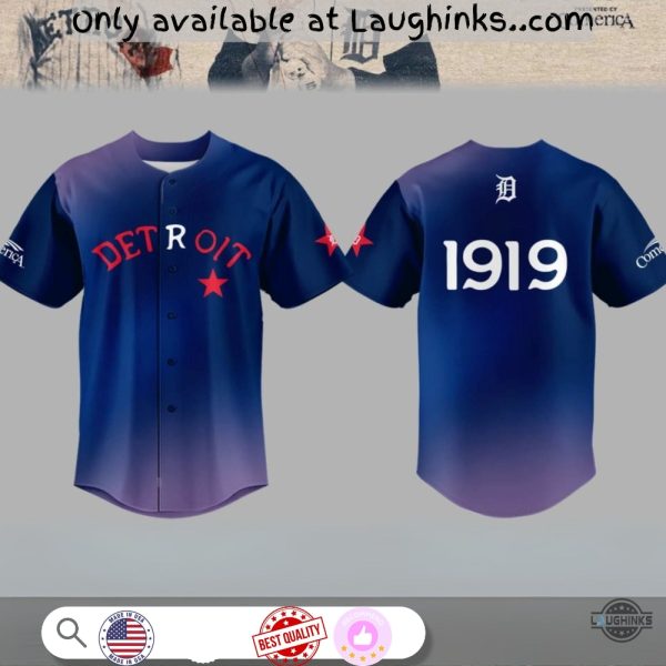 Detroit Tigers Stars Negro Leagues Commemorative Baseball Jersey Shirt Sga 6 14 2025 New