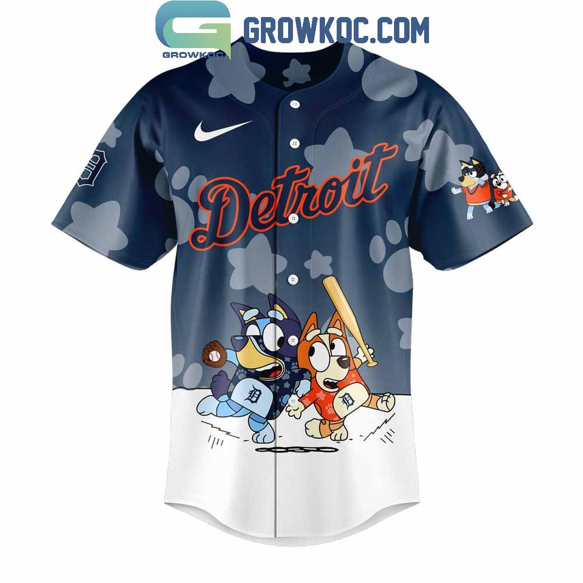 Detroit Tigers x Bluey and Bingo Baseball Jersey
