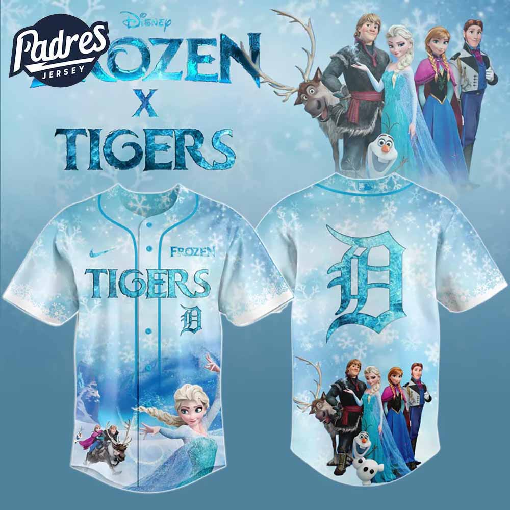 Detroit Tigers x Frozen Baseball Jersey 2025 - Padres Jersey Oasis: Elevate Your Baseball Style Game T-Shirts, Hoodie,...
