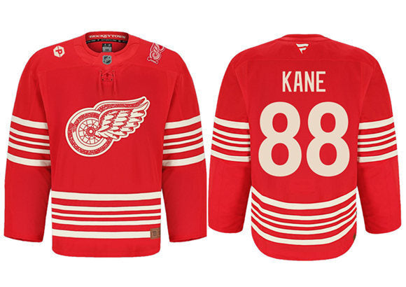 Detroit Red Wings Active Player Custom Red 2025 Centennial Premium With 100
