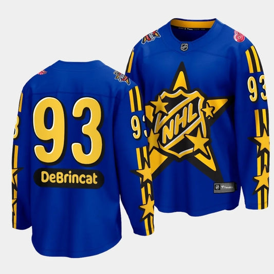 Detroit Red Wings #93 Alex DeBrincat 2024 NHL All-Star Blue Jersey Style 2