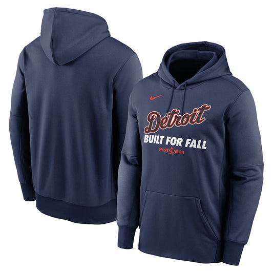Detroit Tigers Navy 2025 Postseason Collection Therma Fleece Hoodie