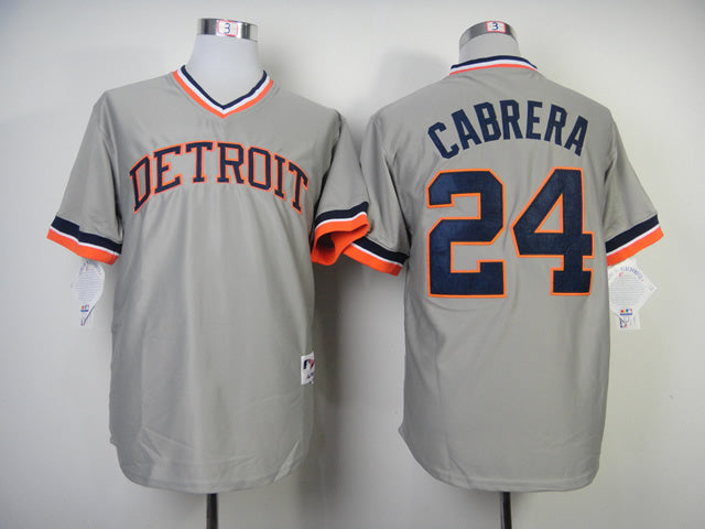 Detroit Tigers #24 Miguel Cabrera Tigers 24 Gray 1984 Inverted