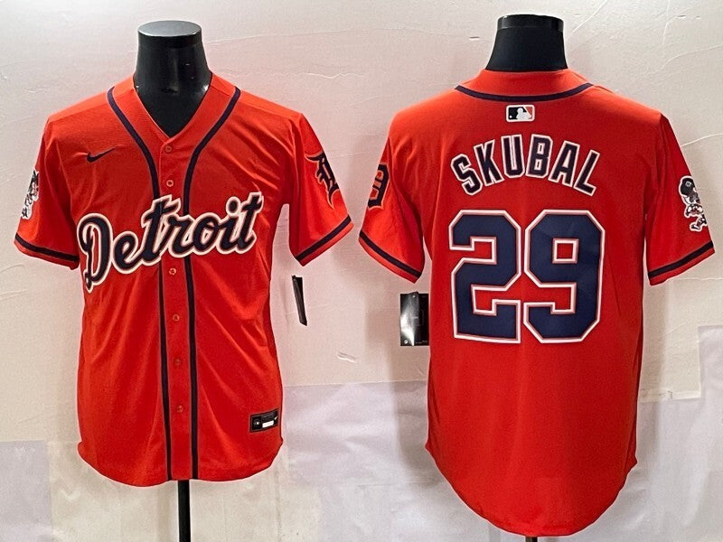 Detroit Tigers #29 Tarik Skubal Tigers Special V2 Style 4