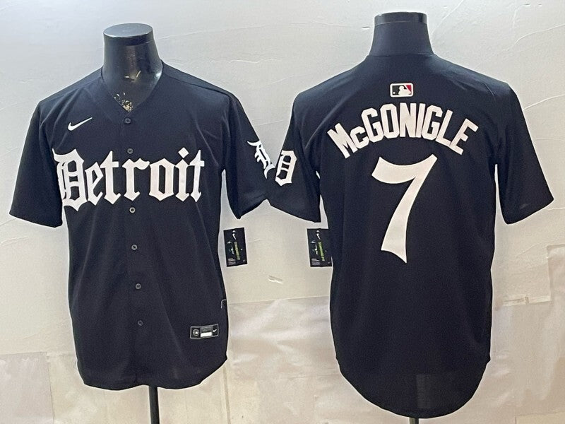 Detroit Tigers #7 Kevin McGonigle Black 'Motor Gothic Edition' Vapor Premier Limited