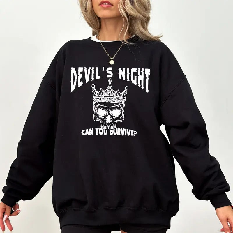 Devil's Night Can You Survive Shirt, Devil's Night Series by Penelope Douglas Hoodie, Four Horsemen Sweater, Bookish...