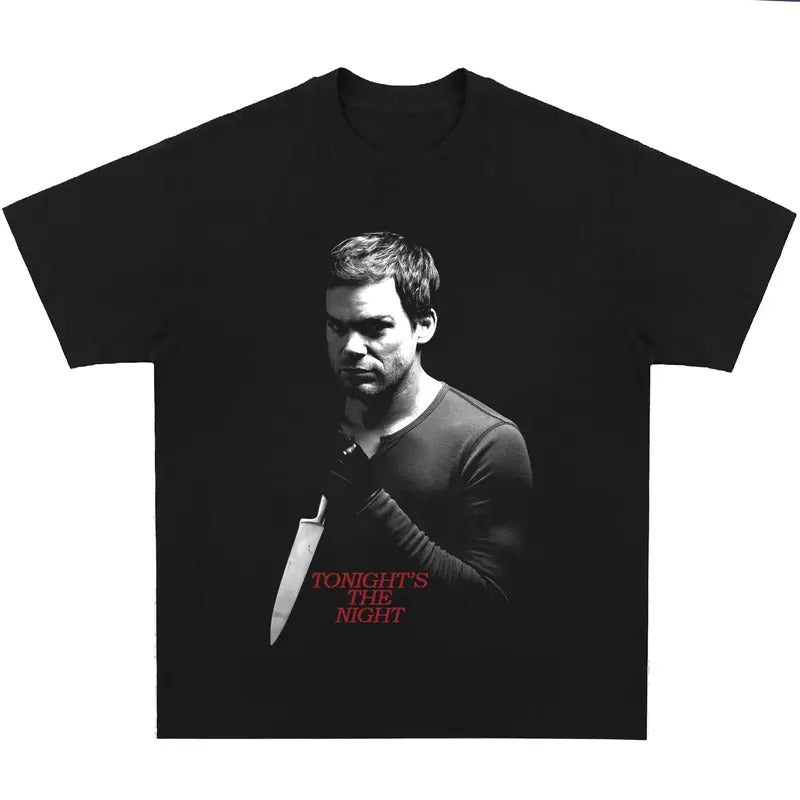Dexter Morgan Tonight's The Night Shirt Graphic Tee for Men Women Streetwear Hoodie, Sweatshirt | WearSparks.com