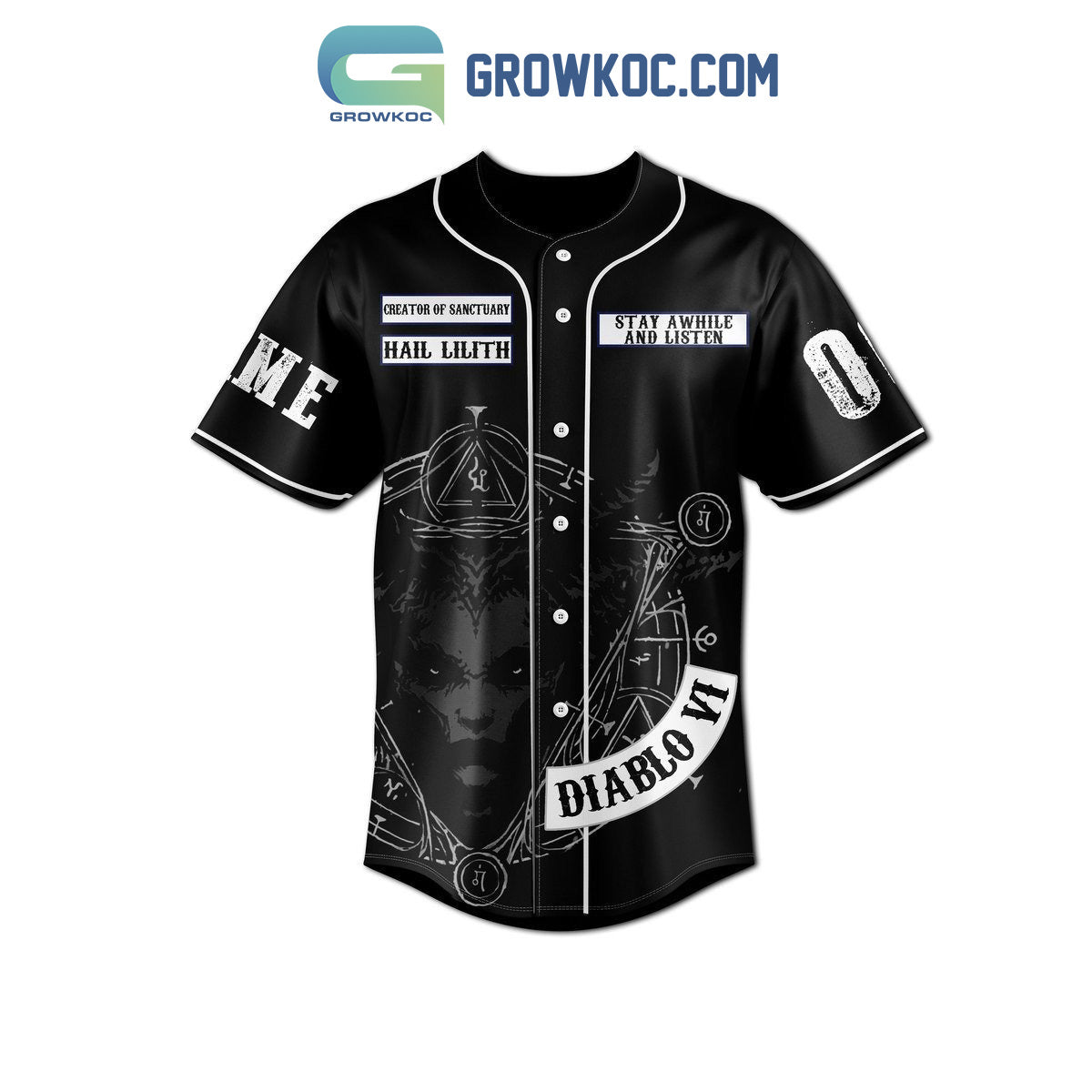Diablo VI Mother Of Sanctuary Hawezar Personalized Baseball Jersey