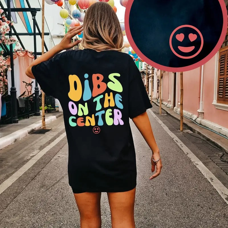 Dibs On The Center Shirt Football Girlfriend Shirt Funny Football Shirt Gift For Center Football Wife Shirt Offensive...