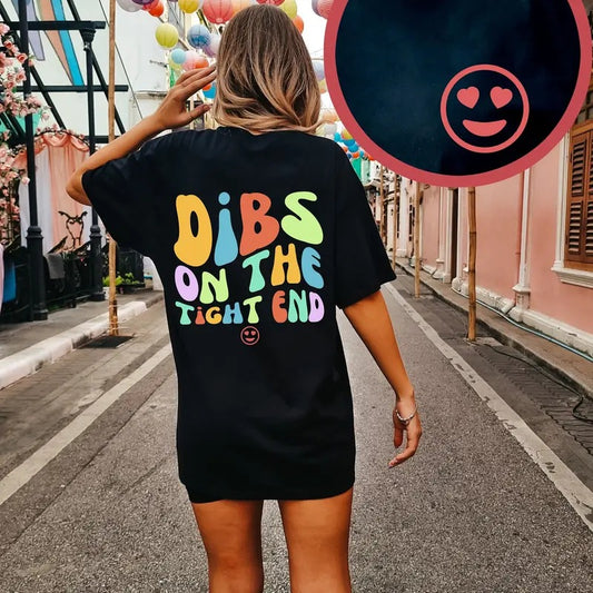 Dibs On The Tight End Shirt Football Girlfriend Shirt Funny Football Shirt Gift For Tight End Football Wife Shirt...