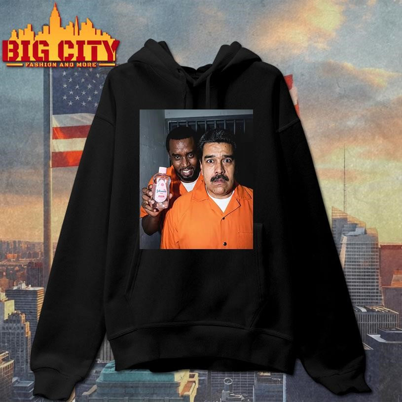 Diddy With Nicolás Maduro Funny Prison Meme Johnson’s Baby Oil Shirt