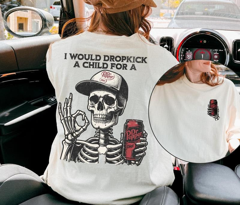Diet Dr Pepper Shirt Diet Dr Pepper Skeleton Shirt Diet Dr Pepper Soda Gift For Her Gift For Him Trendy Graphic Tee...