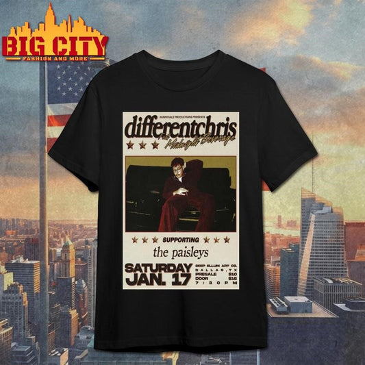 Differentchris Dallas, TX January 17 2026 Concert Poster Shirt
