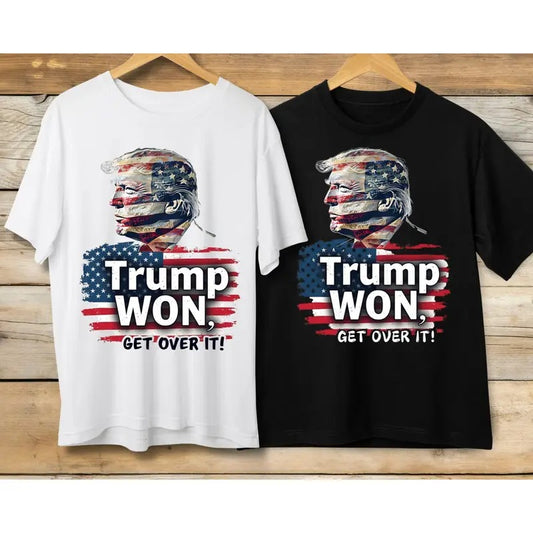 Digital Trummp Won T-Shirt, Get Over It, Trummp 47 President Sweatshirt, Trummp Winning Election 2024, 47 President Gift...