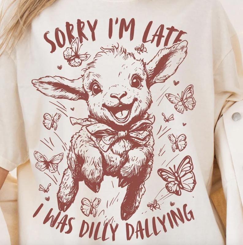 Dilly Dally Shirt ~ Unisex Apparel Relaxed Fit Printed In The USA Clothing Womenswear Casual Comfort Cotton Top Athletic...