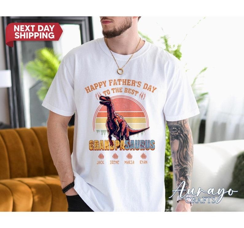 Dinosaur Dad Shirt, Funny Dad Gift, Fathers Day Shirt, Custom Dinosaur Dad Shirt, Dino Dad Vintage Shirt, Daddy Shirt For...