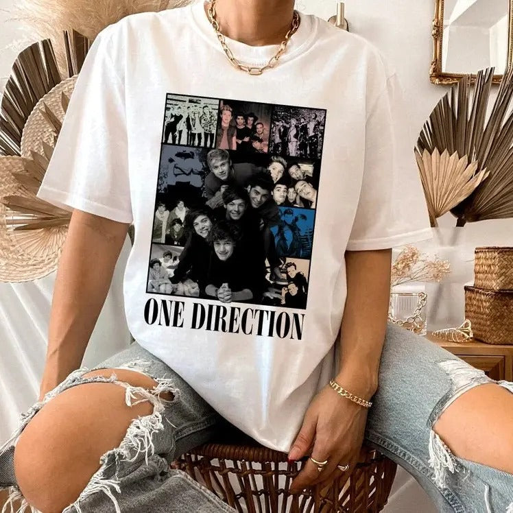 Direction Concert Shirt, 1D One Direction Band, 1D Tee, One Direction Music Country Shirt, Gift for 1D Fans Casual Cotton...