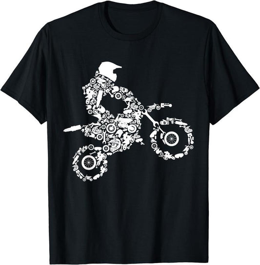 Dirt Bike Rider Motocross Enduro Dirt Biking T-Shirt | Unisex Cotton Tee Gift, Crewneck, Short Sleeve Hoodie, Sweatshirt