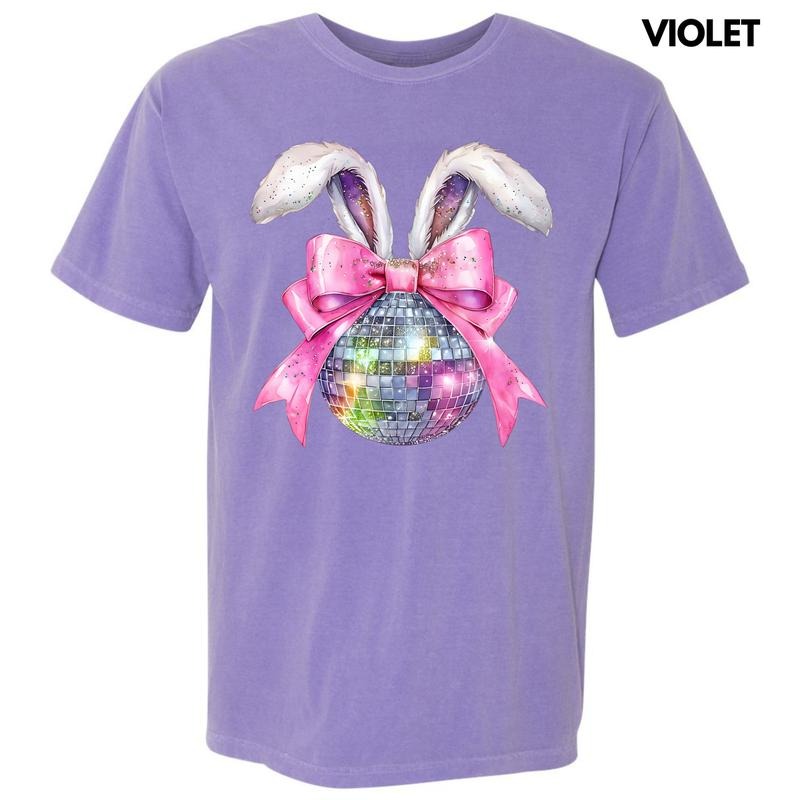 Disco Ball Bunny Ears Comfort Colors T-Shirt 'NLB' Hoodie, Sweatshirt | WearSparks.com